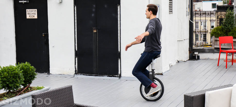 Illustration for article titled My Wobbly Ride on the Self-Balancing Unicycle of the Future